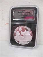 Apollo Moon Landing 1960s 1 Troy Oz .999 Silver