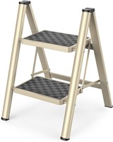 HBTower 2 Step Ladder  330lbs  Champagne Gold