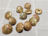 Canadian WWII Military Uniform Buttons Marked