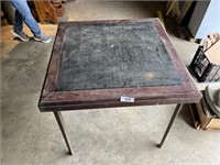 Vintage Wood Card Table