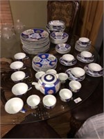 Blue Oriental China Set (66 Pcs)