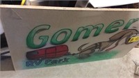 GOMER'S RV PARK SIGN