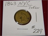 1863 New York City Token