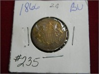 1866 Two Cent Pc. - BU