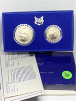 1986 SILVER LIBERTY DOLLAR & CLAD HALF