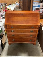Vintage wood secretary,with drawers