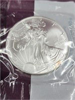2005 Silver American Eagle coin.  1 oz Fine