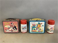 Raggedy Ann and Andy and Popples Metal Lunch Boxes