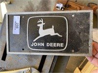 John Deere Metal License Plate