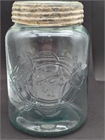 Half Gallon Monogramed Teal Canning Jar CGD?