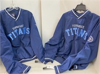 Two NFL Tennessee Titans Pullovers