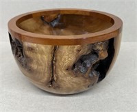 Wood Turner's wood carving bowl Connersville