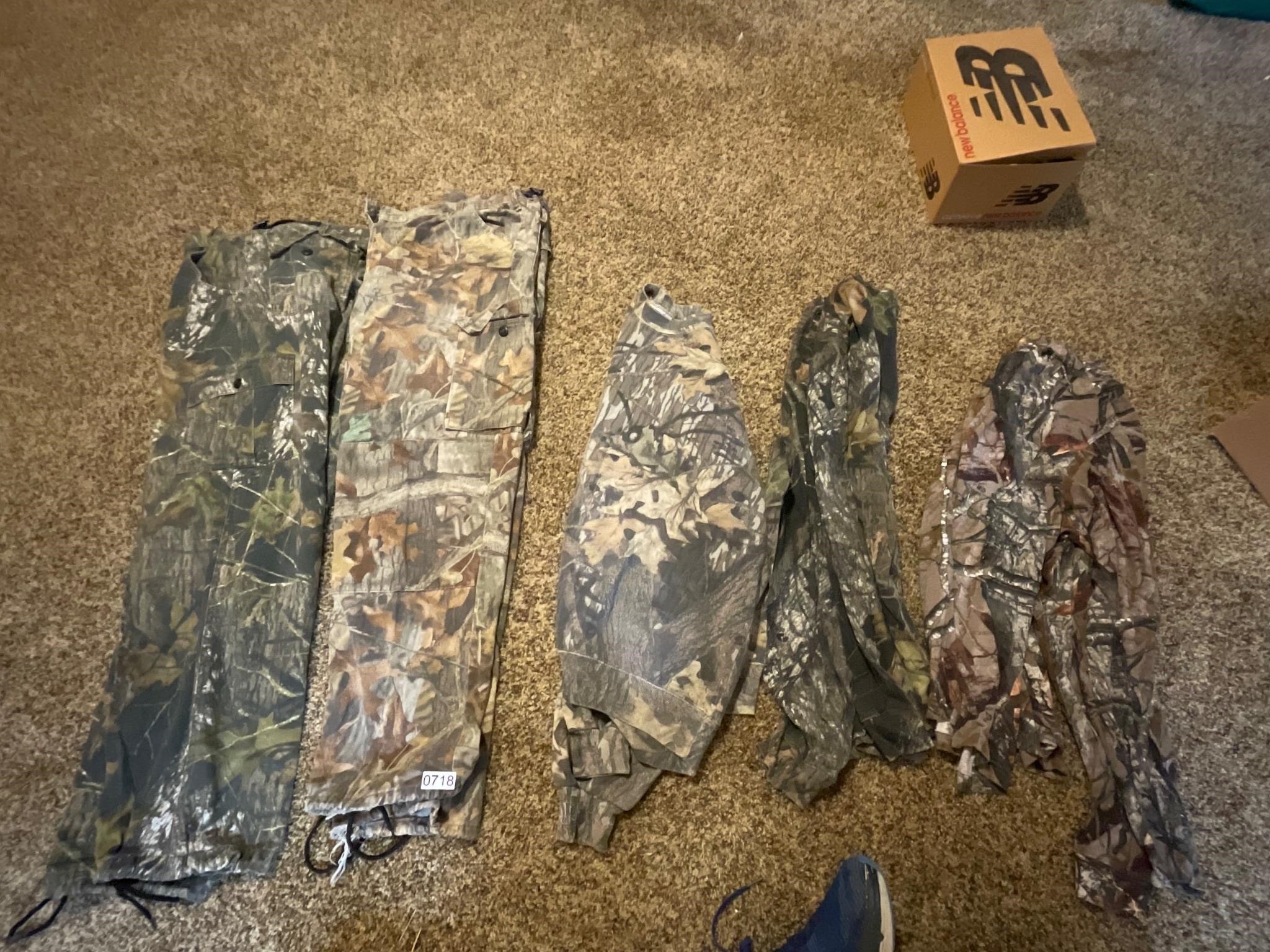 Camo Paints and Long Sleeve Shirts- Sizes in pics
