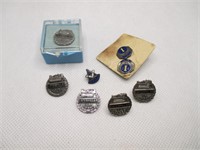 Sterling Caterpillar, Masonic & Misc Pins