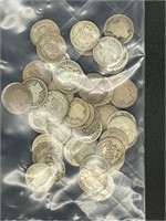 50 - 10 cent silver coins