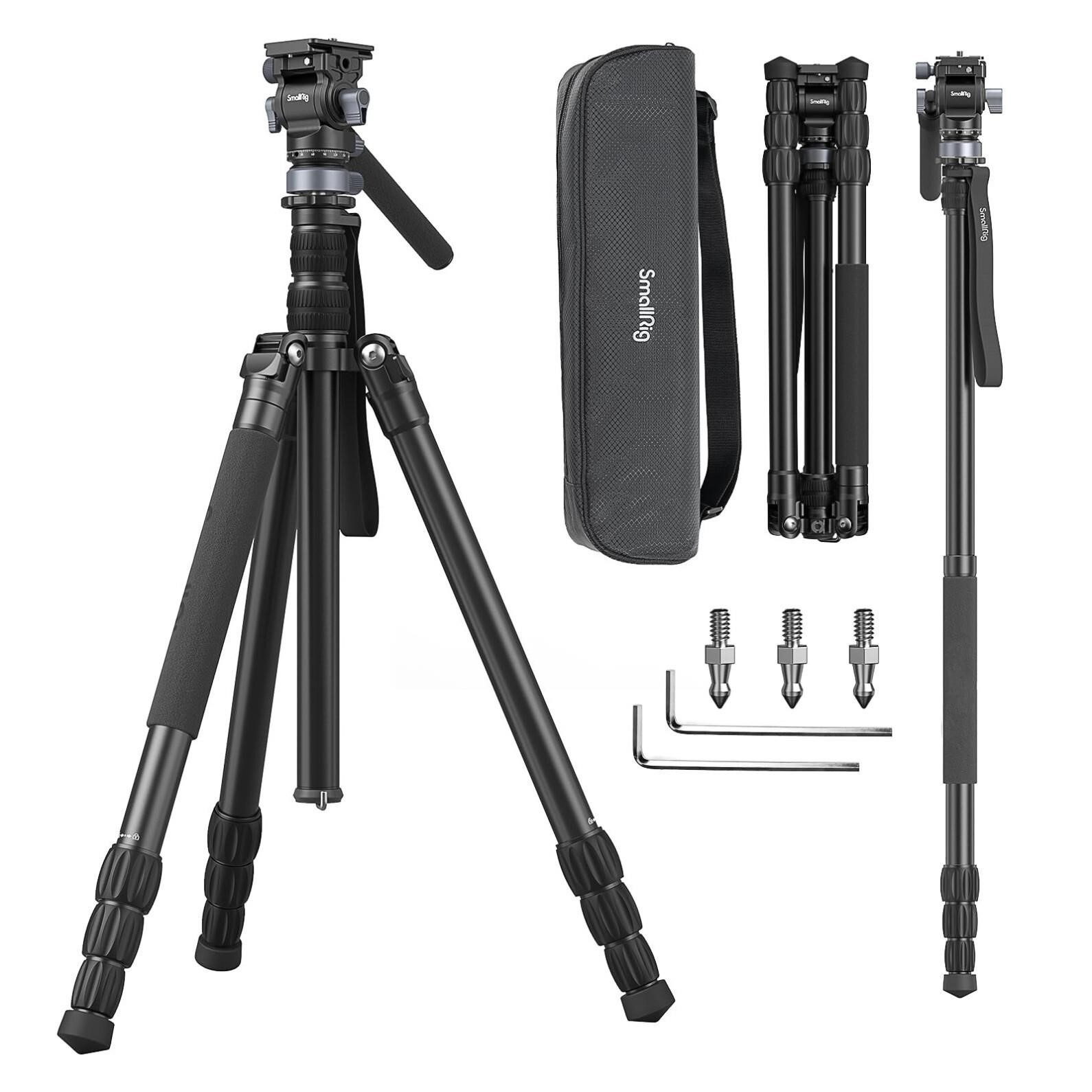 SmallRig CT190 Professional Video Tripod, 72" Came