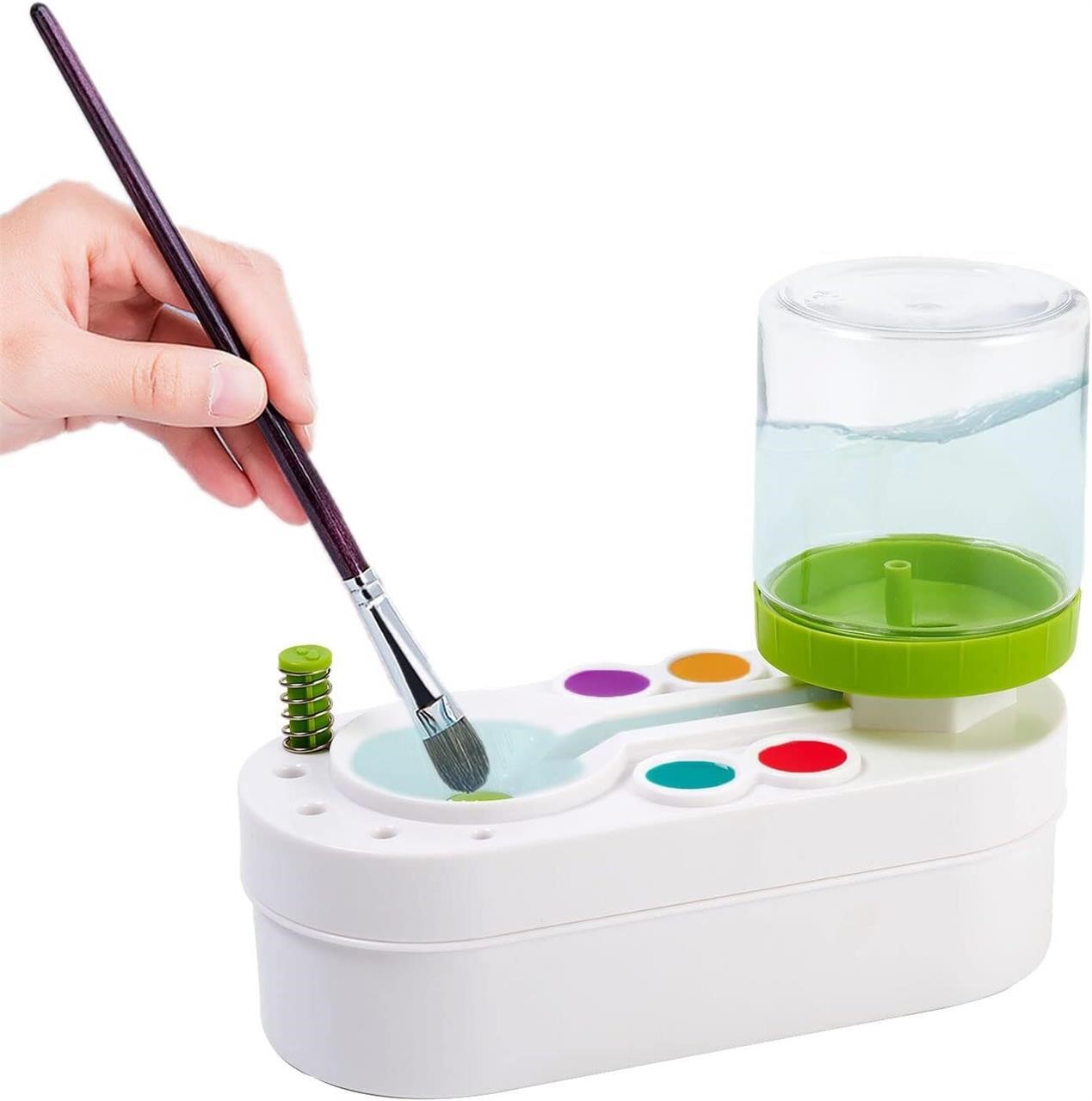 YEJAHY Paint Brush Cleaner  Disc Rinse Cup (Green)
