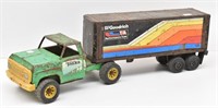 Vintage Tonka Toy Truck w/ BF Goodrich Trailer