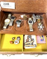 A collection of watches and other collectibles