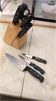 Knife Set With Wooden Block
