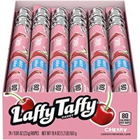 Wonka Laffy Taffy Rope-Cherry Pre-Priced 24 Units,