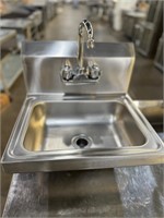 17” Stainless Wall Mount Hand Sink