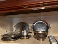 Silver Plate Trays Platters Bowls