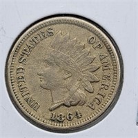 1864 C/N INDIAN HEAD PENNY