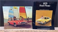 2 Ford Pinto Pamphlets