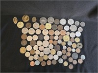 MIXED LOT OF COINS AND TOKENS