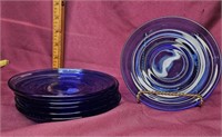 5 cobalt plates 5.5"