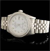 36mm Diamond Rolex DateJust Watch