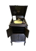 Victor Victrola Talking Machine in Red Mahogany
