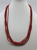 Kranz & Ziegler, STORY, Red Coral Beads Necklace