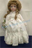 Porcelain bride doll from