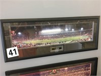MATTED FRAMED PANORAMIC PICTURE SOLDIER FIELD