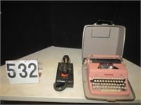 Vintage Royal Typewriter & Wall Phone