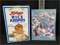 Rice Krispies Box and BBall Program Dream Team
