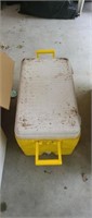 Igloo cooler with deck finisher, wood cleaner,