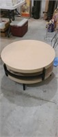 Retro round formica top coffee table