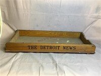 The Detroit News Wooden Newspaper Display