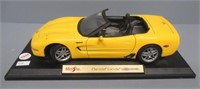 Maisto Chevrolet Corvette Z06 Model Car on Base.