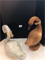 2 Stanstead Decoy Collection Swans signed