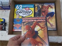 Spiderman etc. DVD's