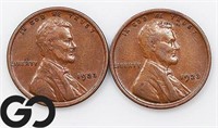 2-coin Lot, 1923 Lincoln Wheat Cents