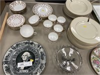 Assorted Decorative Chinaware, Transferware Plate,
