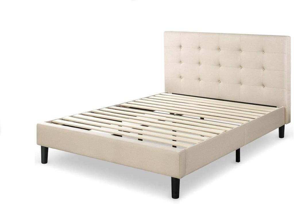 ZINUS Queen Upholstered Platform Bed Frame