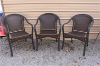 3 Patio Chairs