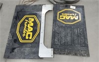 2 MAC TRAILER MUD FLAPS- APPROXIMATELY 40" X 24 "