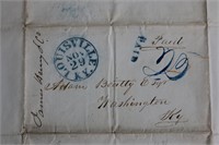 1841 Pre-Stamp Folded Letter/ Envelope
